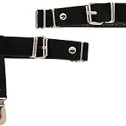 GUDMART® Women Cute Garters Adjustable Leg Strap Garters Suspenders Black-image-7