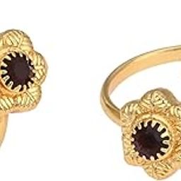 Indian Traditional Ethnic Fancy Gold Plated Toe Rings Birthday Gift Oxidised Jewellery Set Gold Jewellery Set-image-76