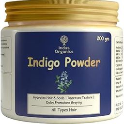Indus Organics Indigo Powder For Black Hair Color, 200 gm| Natural Plant Based Dye | Chemical Free | Healthy Hair-image-13