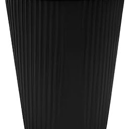 BonKaso 250ml Ripple Paper Cups Black | Triple Layer Disposable Hot Beverage Glasses for Tea, Coffee, Juice, Water | Sturdy & Insulated Food Grade Cups – Pack of 50-11