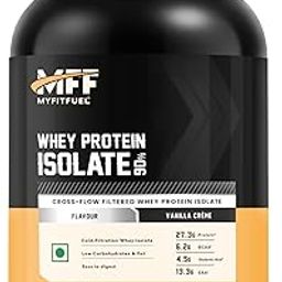 MyFitFuel MFF Whey Protein 90 Isolate, 1 Kg, Vanilla Creme (30 Servings) Whey Protein Isolate-image-0