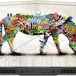 GADGETSWRAP Laptop Decal Vinyl Sticker Top Only Compatible with Alienware 15 R4 - Graffiti Zebras Left-21