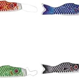 LICHTS® 4Pcs Colorful 70cm Japanese Carp Flag Koinobori Fish Wind Streamer Boy's Day|Home & Garden | Yard, Garden & Outdoor Living | Garden Decor| Windmills & Wind Spinners-image-16