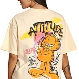 Pure Cotton Oversized Baggy Fit Drop Shoulder Latest Aesthetic & Cool Graphic Printed Half Sleeve Tshirt for Women |Trendy Tees |Casual Loose Korean T-Shirt for Women-10