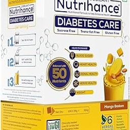 JUBILANT Nutrihance Nutrihance Diabetes Care Manage Blood Sugar Level Nutrition Drink -350 g x 3 Nutrition Drink (3x350 g Mango Badam Flavored)-image-22