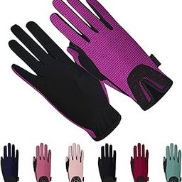 Thapower Women Horse Riding Gloves Winter Equestrian Horseback Gloves Lady Youth Girl Outdoor Star Pattern Mitts Perfect for Biking Cycling Gardening-25