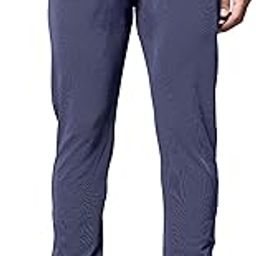 Men's Casual Pinstripe Textured Regular Fit Trousers, Formal Pants with Button Closure, Side Pockets, Polyester Trouser for Men-image-44