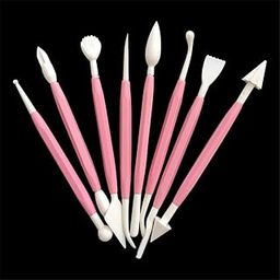 KRAFTMASTERS� Kids Clay Sculpture Tools Polymer Clay Tool 8 Piece Set Gift for Kids(Random Color Will be Send)-0