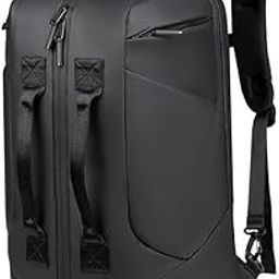 Travel Backpack with Laptop & Shoe Compartment – Unisex Black, Blue & Grey Backpack with Multiple Carry Handles, Trolley Strap, Front & Side Pockets – Ideal for Office, Gym & Travel-9