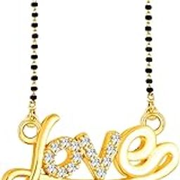 Valentine's Love letter U Gold plated Latest pendant alphabet Mangalsutra-picture-46