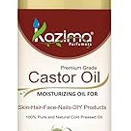 KAZIMA Cold Pressed Extra Virgin Castor Oil for Hair Growth | Moisturizes Skin and Reduces Wrinkles | 100% Pure Castor Oil Cold Pressed for Skin and Hair | 100 ml-image-4