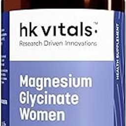 hk vitals Magnesium Glycinate Women (1682mg) | 370mg Elemental Magnesium (100% RDA) | 120 Tablets | Helps in Cramps | Stress Management | Better Sleep Quality-image-82