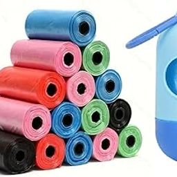 Sendria Disposable Diaper Bags for Baby – 120 Bag (8 Rolls) with 1 Dispenser | Scented, Leak-Proof, Biodegradable Nappy Disposal Bags for Baby Diapers, Travel, Wet Clothes, Pet Poop (8 Roll)-8