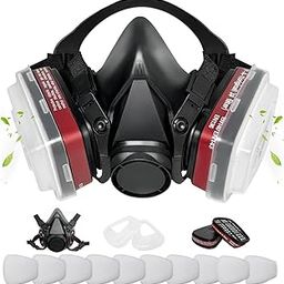 LMINHAN Respirator Mask, Paint Respirator with 6001 Filters for Chemical, Spray Paint, Epoxy Resin,Sanding-22