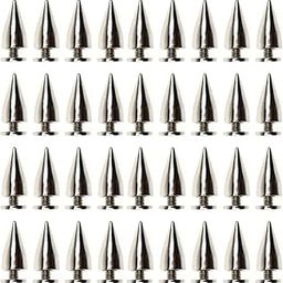 100pcs 15mm Bullet Cone Spike and Stud Metal Screw Back for DIY Leather-Craft-image-24