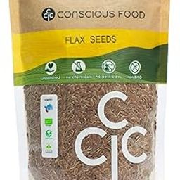 Conscious Food Flax Seeds | 400 grams | Rich in Omega-3 Fatty acids & High Fiber | Value Pack | Alsi Seed-image-14