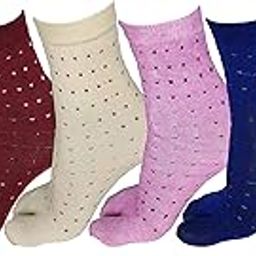 Women's Cotton Thumb Ankle Length Socks (Pack of 6, Multi Color)-picture-29