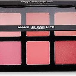 Make Up for Life Professional 6 Colors Studio Blush Palette, 01 Multi, 25g-3