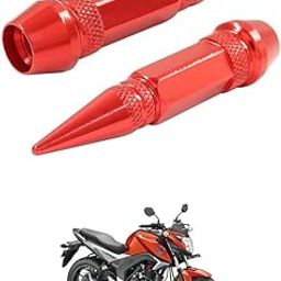 LOVMOTO Universal 2PC Spiked Aluminum Stem Valve Caps Dustproof Tire Wheel Stem Caps for Cars,SUVs,Trucks Bicycles and Motorcycles Comfortable with C-B Hor-net 160-image-48