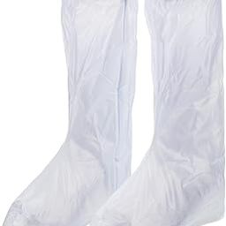 PATIKIL XL Waterproof Rain Boot Shoe Cover, 1 Pair PVC Reusable Non-Slip Overshoes Rain Galoshes Snow Boots Protector with Zipper for Rainy Outdoor, White-image-60
