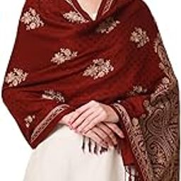 Women Kashmiri Aari Embroidery Stole (Size: 71 x 203 CM)-35