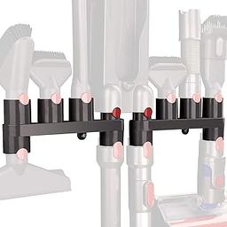 Plastic Accessory Holder Compatible With Dyson V15 V11 V10 V8 V7 Vacuum Cleaner, Mess Free Attachments Organizer Tool, Use On Docking Station Or On Wall Mount (Screws Included) (Grey)-39
