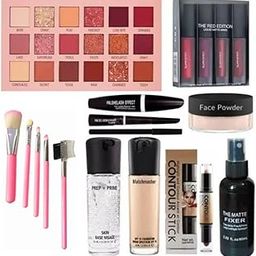 ZUKRAVE Professional Beauty Parlour Makeup Combo Kit For Women & Girls All Products In 1 Box Pack of 9-51