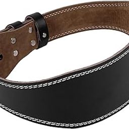 MERISHOPP Weight Lifting Belt Double Prong Buckle Waistband for Training Workout Squat M-image-2