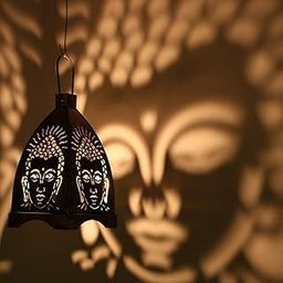 eCraftIndia Buddha Hanging Tea Light Holder(Small)-image-70