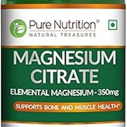 Pure Nutrition Magnesium Citrate, 120 Veg Tablets, Supports Sleep, Muscle Relaxation, Bone & Joint Health, Energy Production & Easy For Digestion-image-90