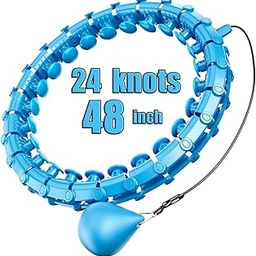 ASTIKAYA Smart Weighted Fitness Hoop for Adults Weight Loss, Infinity Hoop, 2 in 1 Adomen Fitness Massage Workout Equipment, Great for Adults and Beginners(Multi Color)-image-84