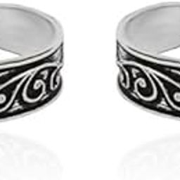 Buy 925 Silver Antique Leaf Toe Ring Online | Gift for Every Occassion | With Certificate of Authenticity and 925 Stamp | 6 Month Warranty-image-35