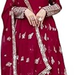 TSS | Heavy Chinnon Silk Embroidered Suit Set for Women | Sequence & Lace Work | Dupatta Included | M to XXL | Fully Stitched | 2 Colours-image-48