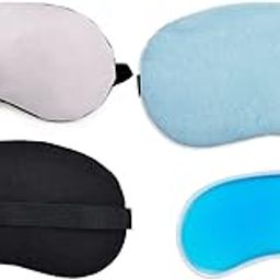 Soft Smooth Blindfold Sleeping Eye Mask with Cooling gel for couples men & women-image-39