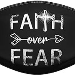 Faith Over Fear Christian 1 Premium Masks Breathe Easy Stay Black-image-25