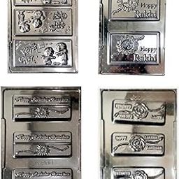 The Baking Therapy Happy Rakshabandhan 4 Different Shapes PVC Chocolate Mould (Pack of 4)-image-44