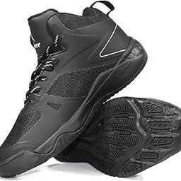 Trace Men’s Basketball Shoes, Lightweight Breathable Mesh, EVA Sole, High Ankle Support, Indoor and Outdoor Court Sneakers, Comfortable Sports Shoes, UK Sizes 6 to 10-image-10