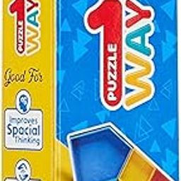 Storio Toys Vintage One Way Puzzle, Geometric 1970s Puzzle Game for Boys Girls Kids and All Ages-image-70