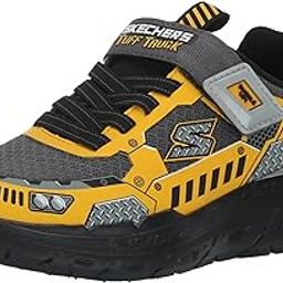 Infants Baby Boys Skech Tracks Charcoal Yellow Casual Sneakers-image-74
