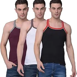 dollar bigboss Men's Solid Cotton Gym Vest (Colour May Vary)-picture-10