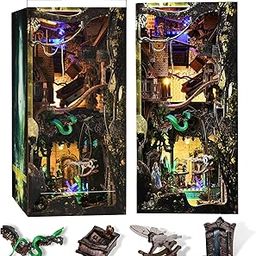 MiniCity DIY 3D Wooden Puzzle Miniature Book Nook Kit for Adults and Beginners-image-79