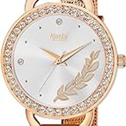 Analog Women's Wrist Watch| Diamond Studded Dial | Elegant Design | AWC203KTL | Stylish Ladies Watch-picture-51