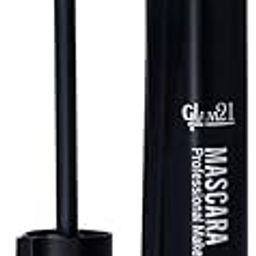 Glam21 Long Lasting Mascara For Dense Curl | Lightweight & Smudge Proof| Fiber Bristles Brush For Perfect Application| 10 ml-16