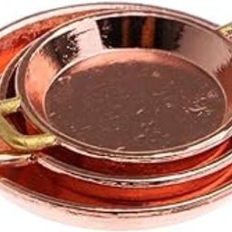 ATORSE™ 3 Pieces 1/12 Dollhouse Miniature Copper Frying Pans with Gold Handle|Dolls & Bears | Dollhouse Miniatures | Cookware & Tableware-28