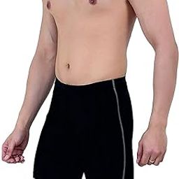 Sport Shorts Compression Men's Skin Regular Fit Shorts Black-image-100