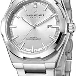 daniel hechter Paris Lourmel Collection Classic Watch for Men with Stainless Steel Strap Round Dial, Quartz Movement and Date Function-picture-37