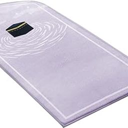 MYADDICTION Prayer Rug Thick Comfortable Decorative Polyester Home Muslim Mat Prayer Mat Violet-image-76