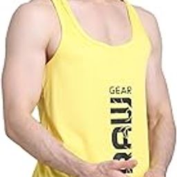 Men Cotton Vest Sando for Gym | Gym Vest for Men Workout | Gym Workout Baniyan | Workout Tshirts for Men Sleeveless | Printed Summer Tshirt for Men & Boys | Relaxed Fit | Gear-image-99