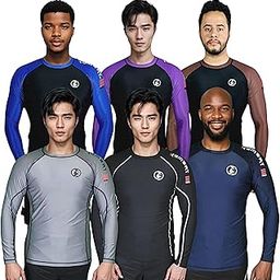 Long Sleeve Compression Shirts for Men – Base Layer Men Cold Weather | Mens Thermal Long Sleeve Shirt | Rash Guard-image-42