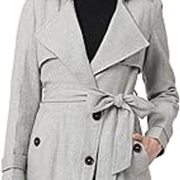 women black white herringbone wool coat-image-29